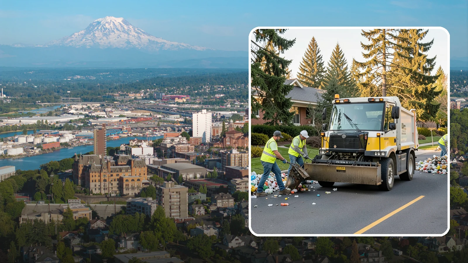 Recycling Collection Support in Tacoma, Pierce County, WA - Supplemental collection and sorting support for public-space recycling and diversion programs.