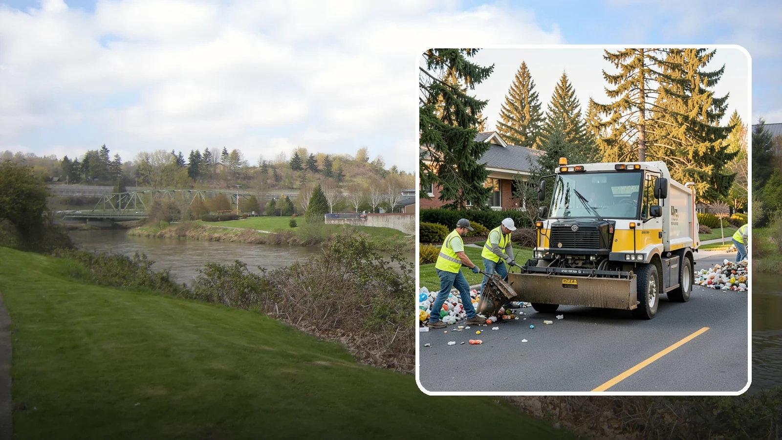 Recycling Collection Support in Tukwila, King County, WA - Supplemental collection and sorting support for public-space recycling and diversion programs.