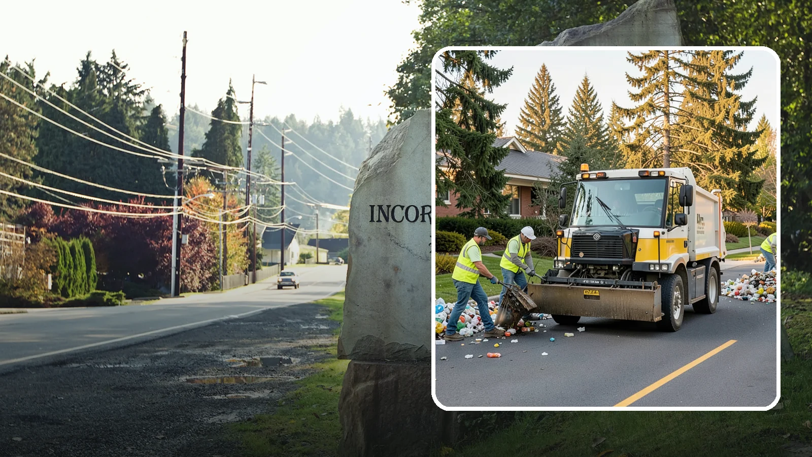 Recycling Collection Support in Wilkeson, Pierce County, WA - Supplemental collection and sorting support for public-space recycling and diversion programs.