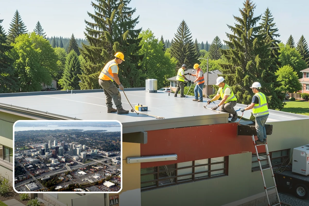Recycling Station Installation in Bellevue, King County, WA - Advances measurable diversion and sustainability goals