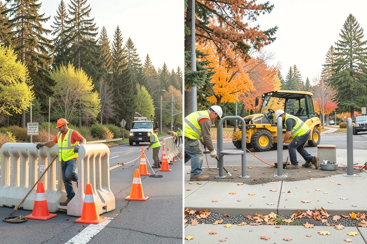 Recycling Station Installation in Burien, King County, WA - Confirm stream configuration with your hauler and staff
