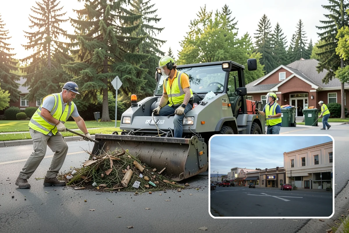 Recycling Station Installation in Burlington, Skagit County, WA - Advances measurable diversion and sustainability goals