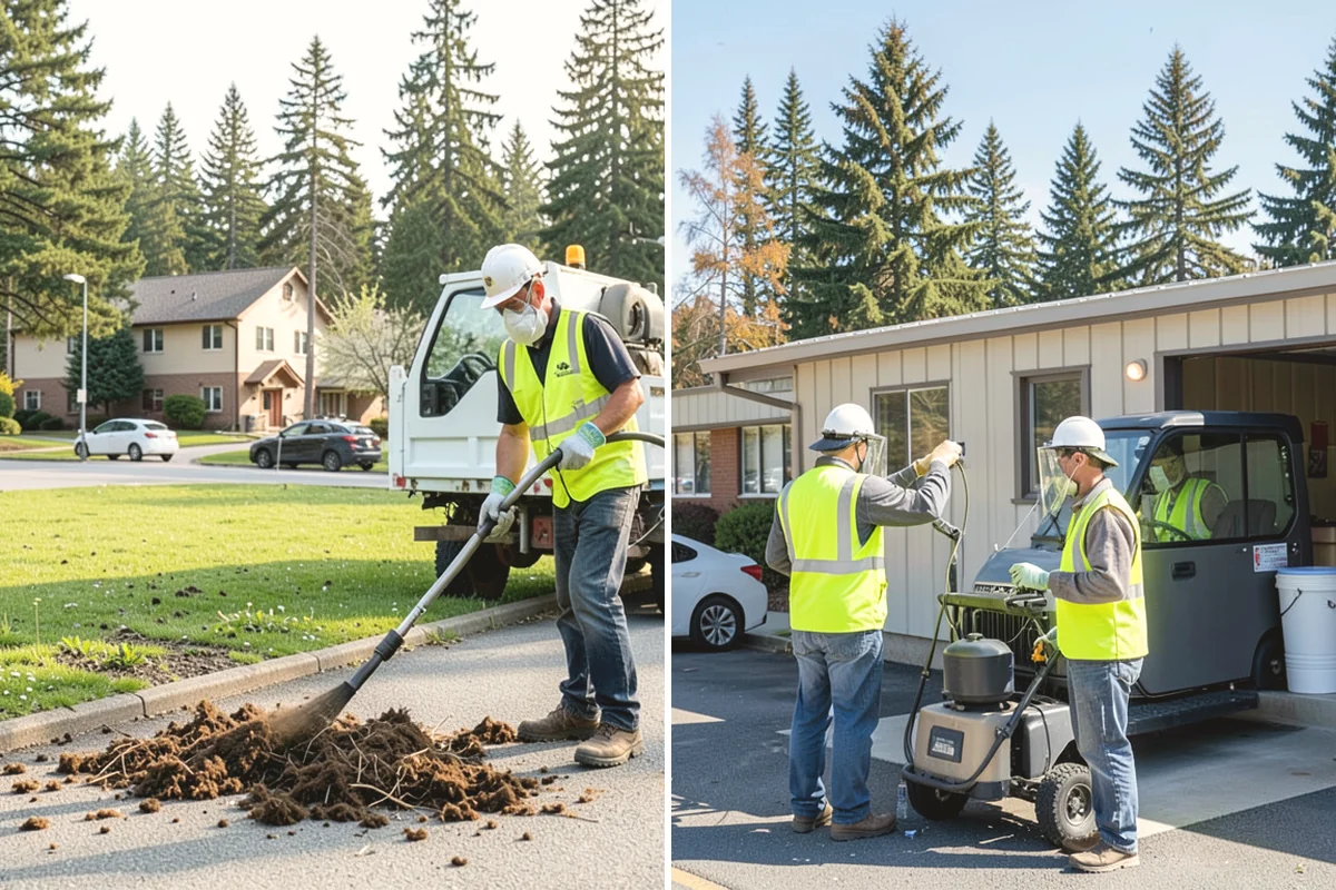 Recycling Station Installation in Carbonado, Pierce County, WA - Confirm stream configuration with your hauler and staff