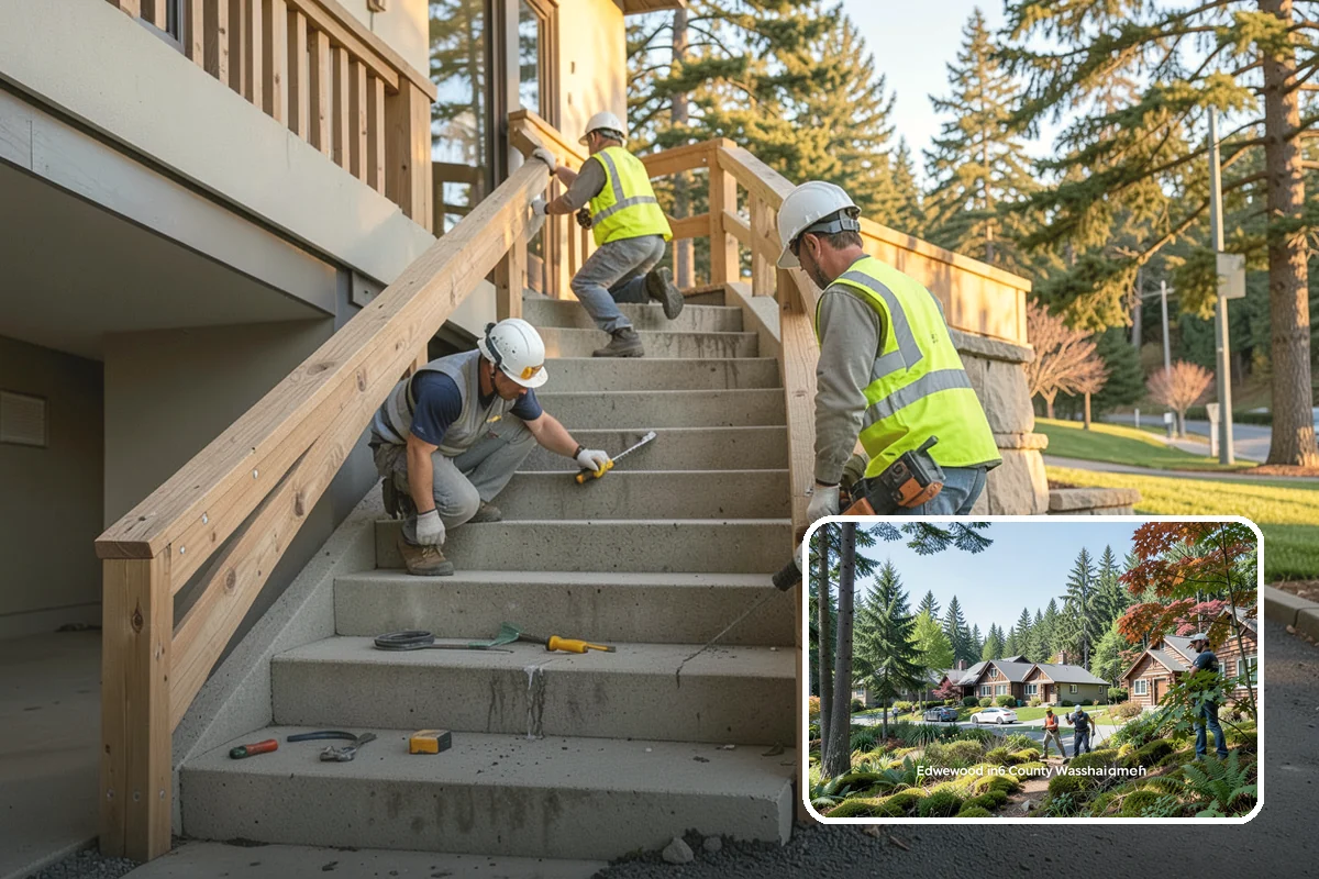 Recycling Station Installation in Edgewood, Pierce County, WA - Advances measurable diversion and sustainability goals