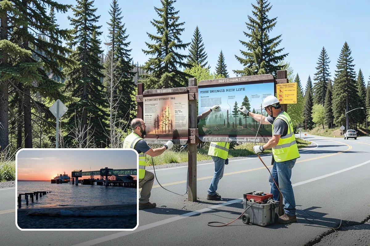 Recycling Station Installation in Edmonds, Snohomish County, WA - Advances measurable diversion and sustainability goals