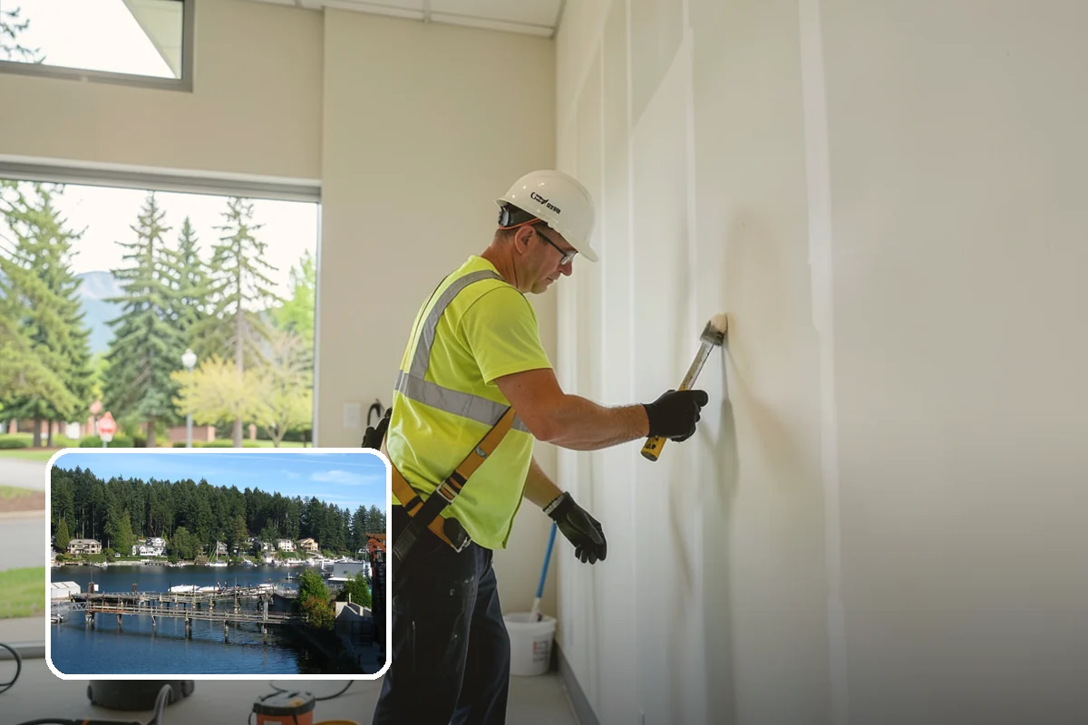 Recycling Station Installation in Gig Harbor, Pierce County, WA - Advances measurable diversion and sustainability goals