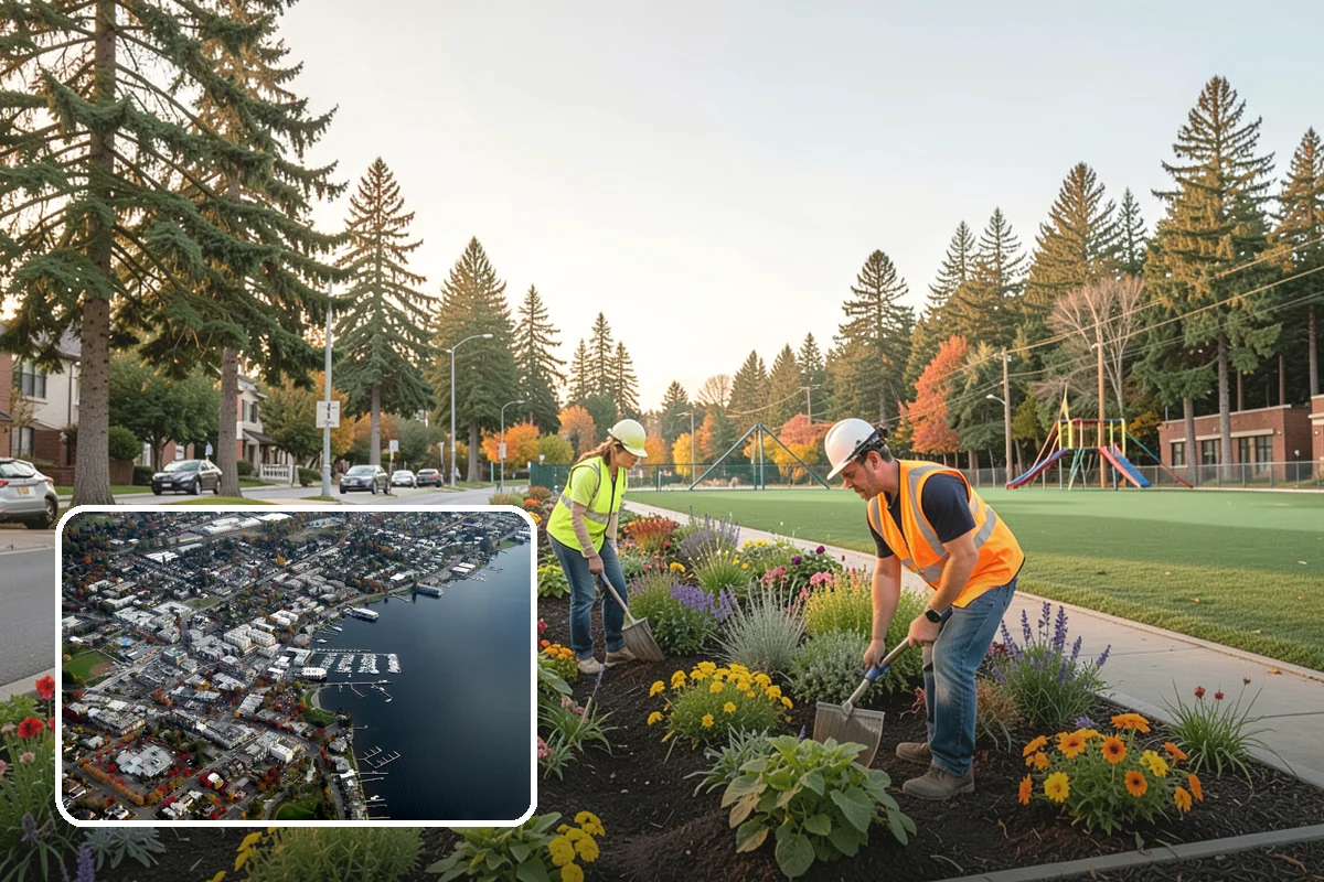 Recycling Station Installation in Kirkland, King County, WA - Advances measurable diversion and sustainability goals