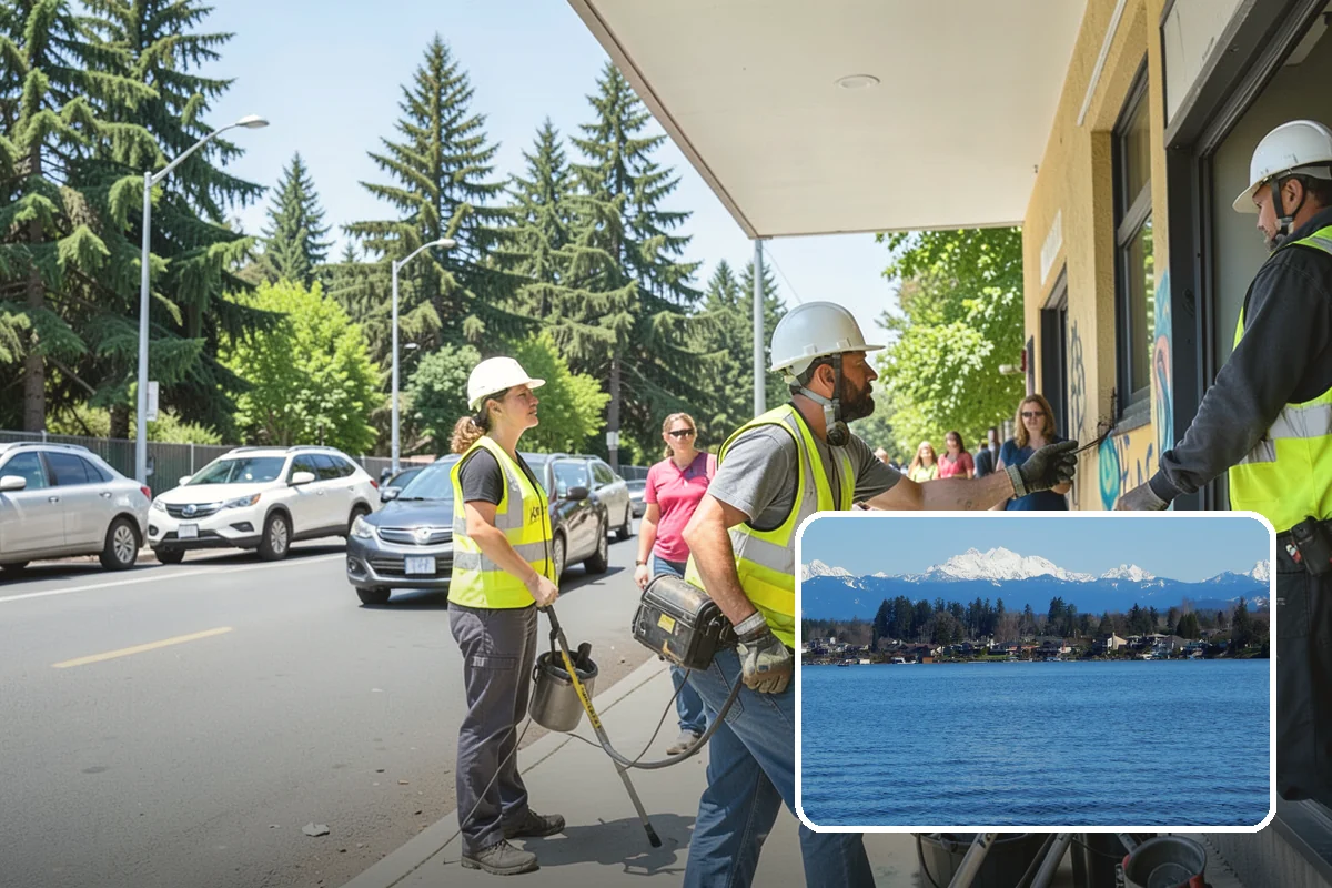 Recycling Station Installation in Lake Stevens, Snohomish County, WA - Advances measurable diversion and sustainability goals