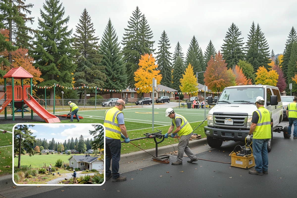 Recycling Station Installation in Lyman, Skagit County, WA - Advances measurable diversion and sustainability goals