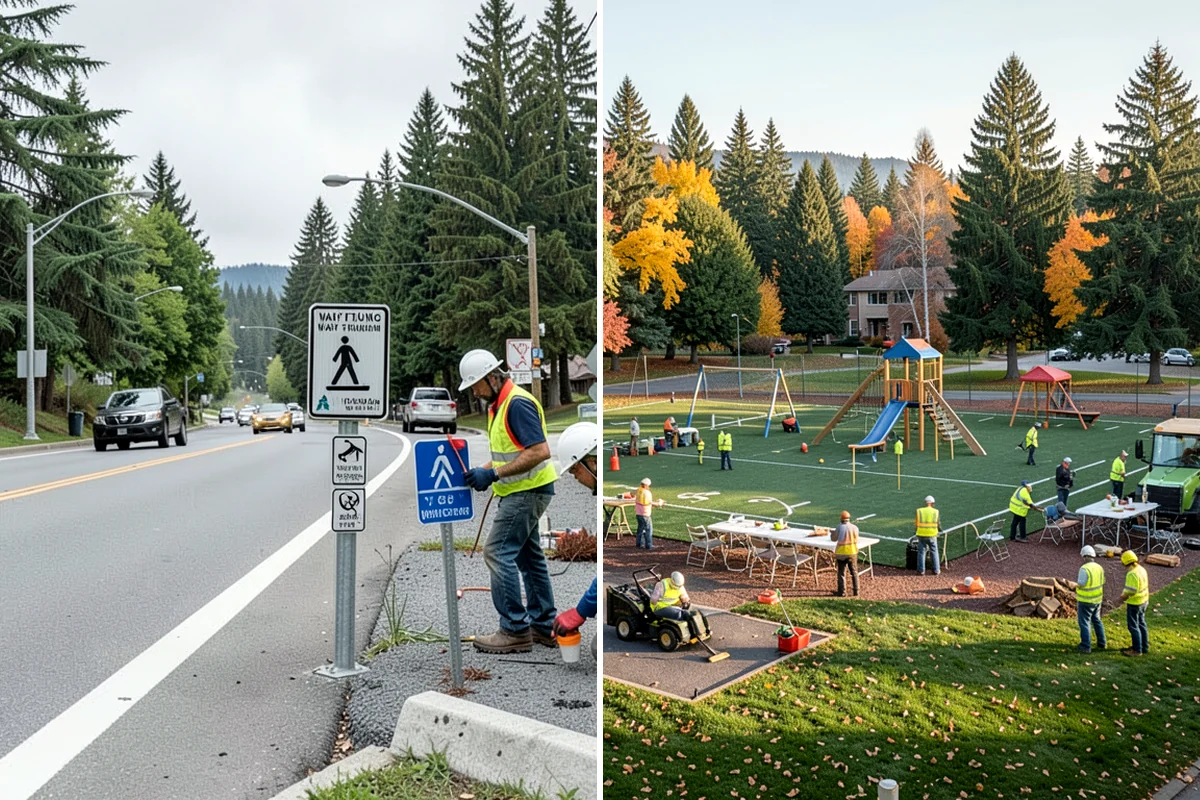 Recycling Station Installation in Lyman, Skagit County, WA - Confirm stream configuration with your hauler and staff