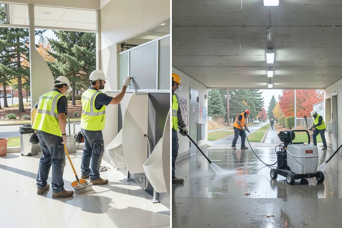 Recycling Station Installation in Marysville, Snohomish County, WA - Confirm stream configuration with your hauler and staff