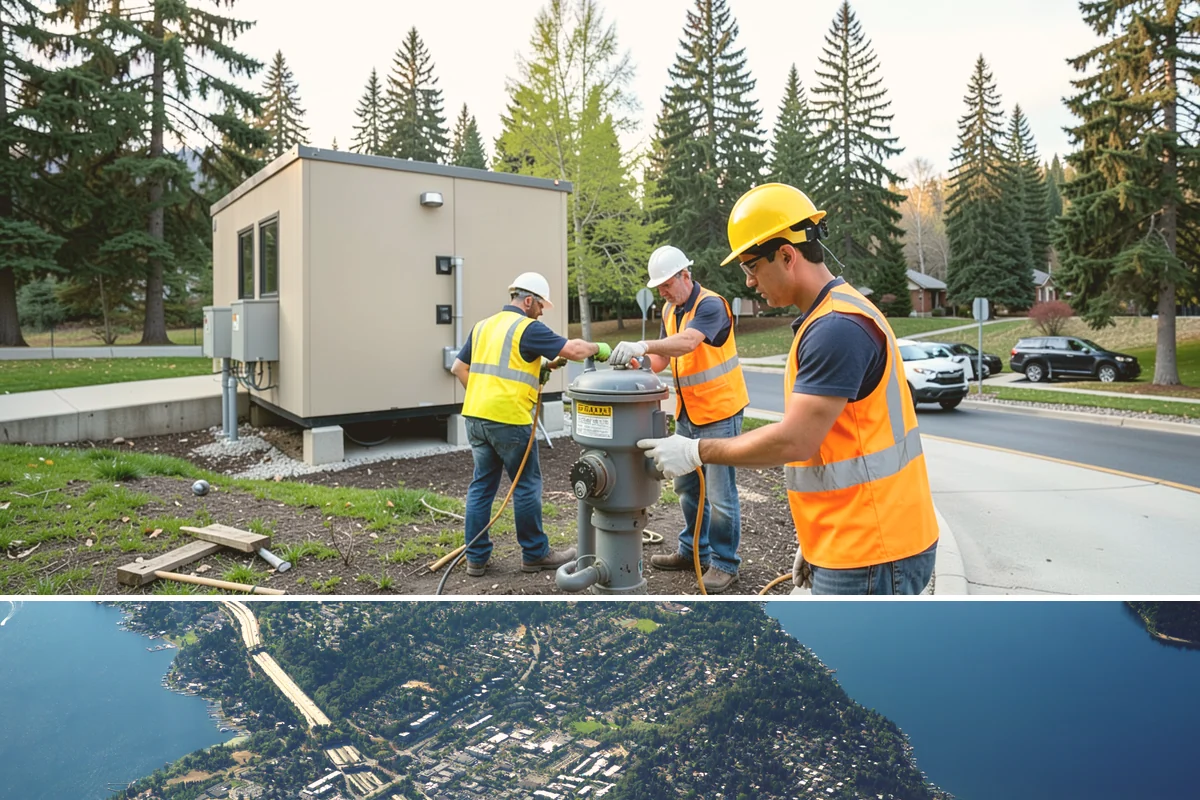 Recycling Station Installation in Mercer Island, King County, WA - Stations are installed year-round, with rollouts often timed to coincide with new diversion programs or the high-traffic summer...