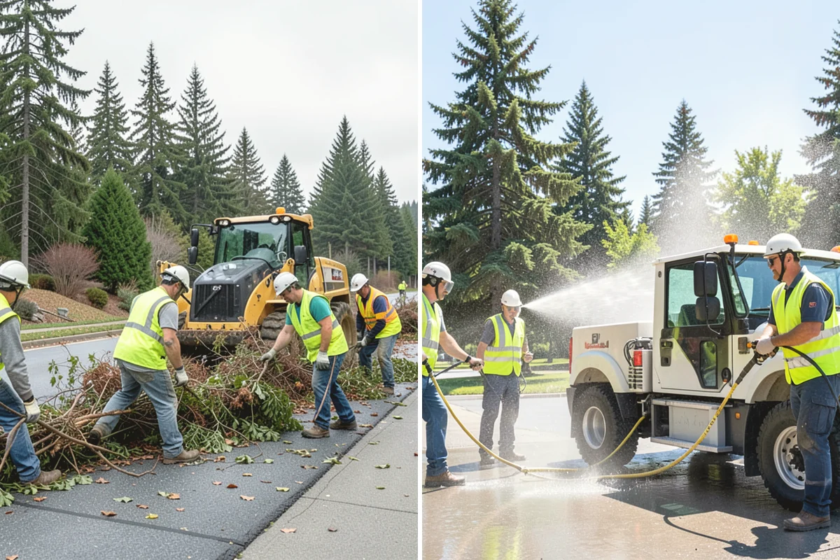 Recycling Station Installation in Mill Creek, Snohomish County, WA - Confirm stream configuration with your hauler and staff