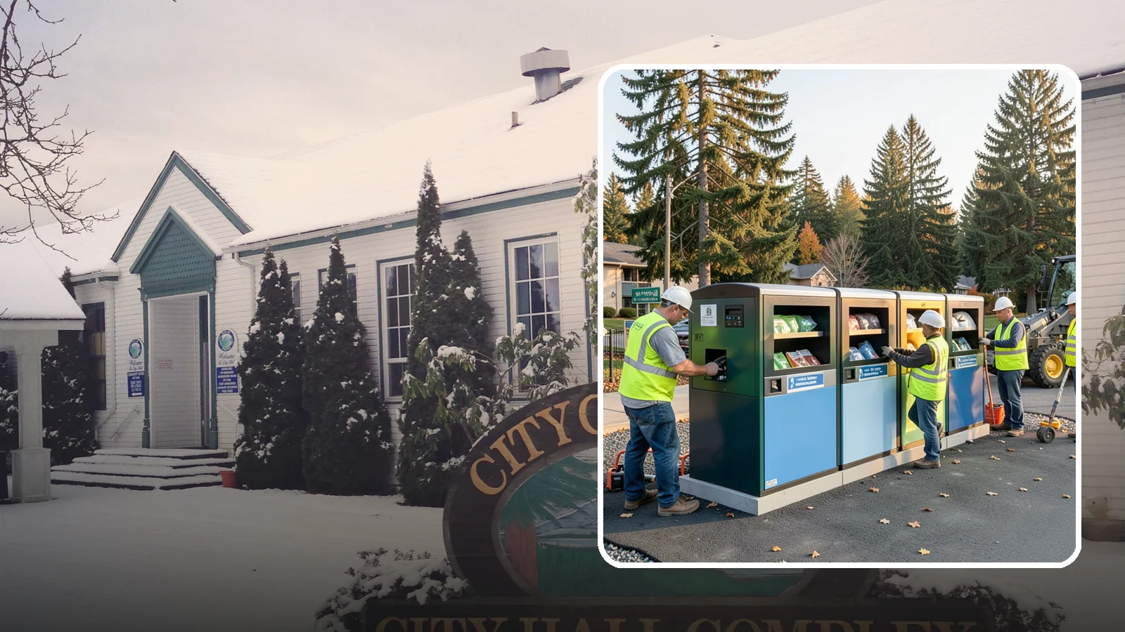 Recycling Station Installation in Pacific, King County, WA - We install multi-stream recycling stations with clear labeling to support your diversion goals.