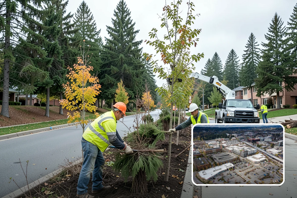 Recycling Station Installation in Redmond, King County, WA - Advances measurable diversion and sustainability goals