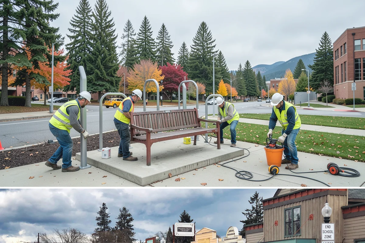 Recycling Station Installation in Roy, Pierce County, WA - Stations are installed year-round, with rollouts often timed to coincide with new diversion programs or the high-traffic summer...
