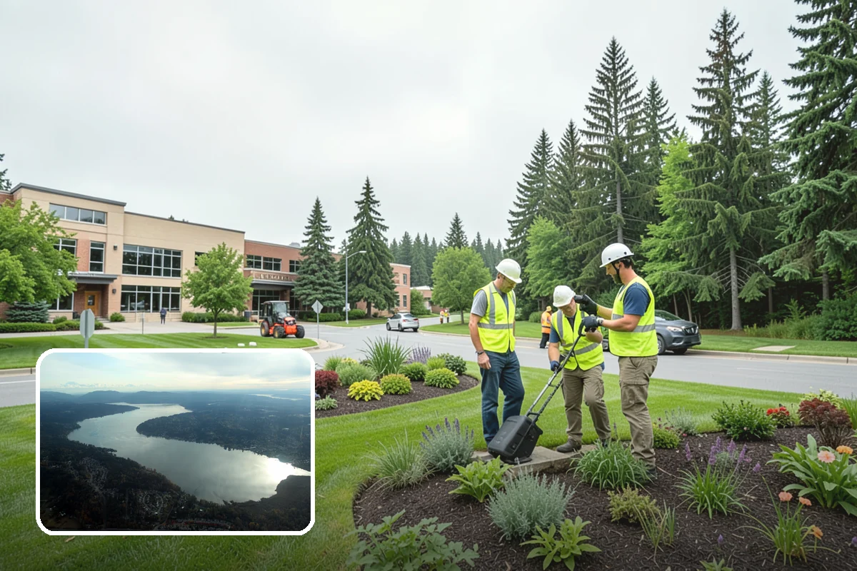 Recycling Station Installation in Sammamish, King County, WA - Advances measurable diversion and sustainability goals