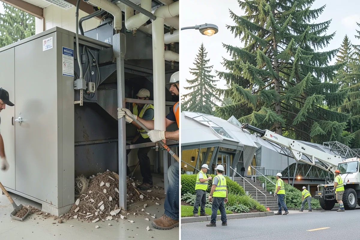 Recycling Station Installation in Skykomish, King County, WA - Confirm stream configuration with your hauler and staff