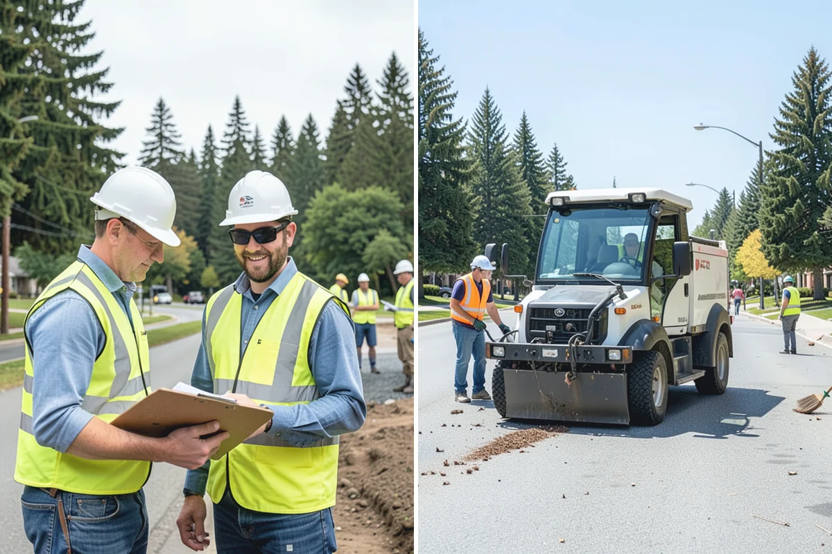 Recycling Station Installation in South Prairie, Pierce County, WA - Confirm stream configuration with your hauler and staff