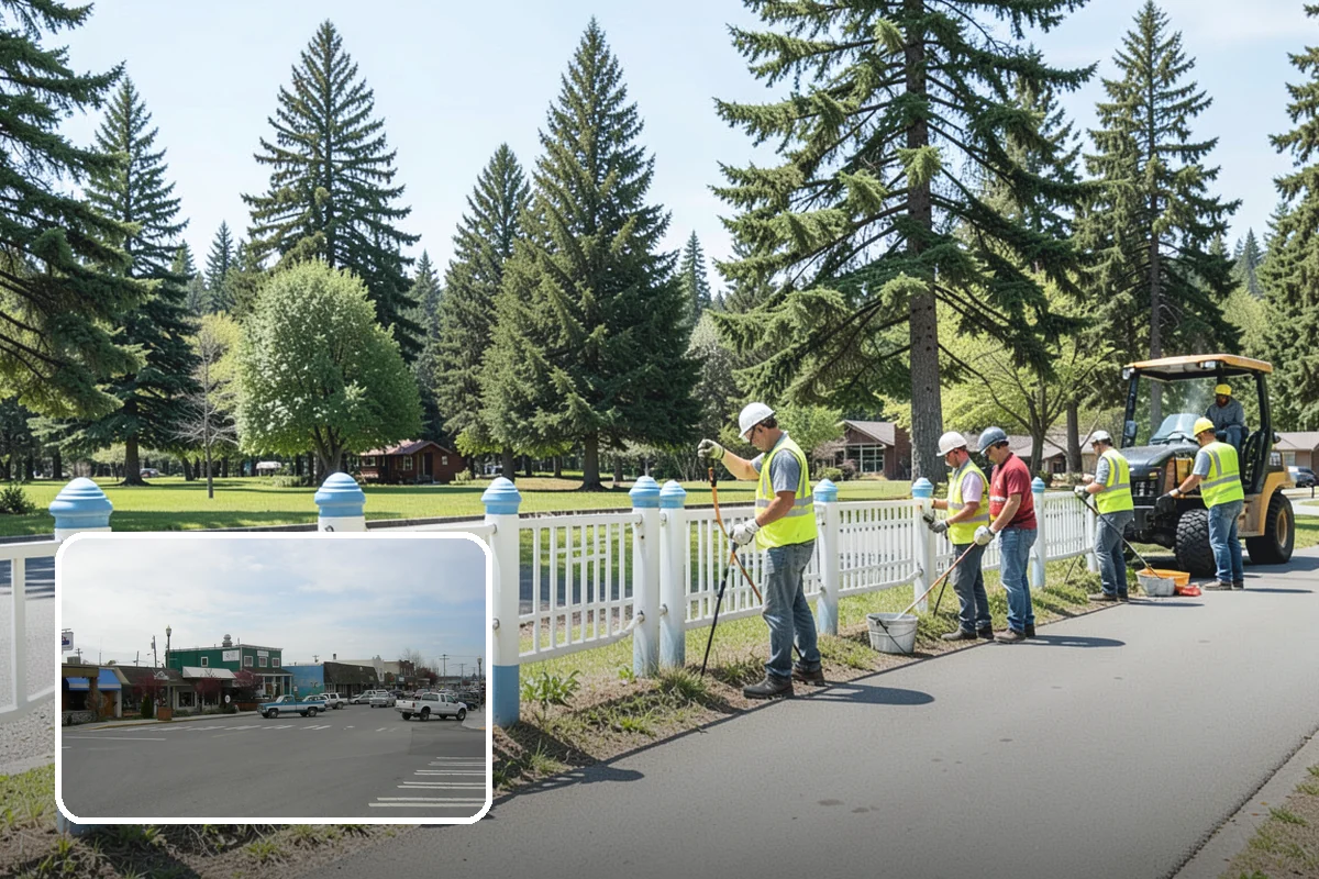 Recycling Station Installation in Stanwood, Snohomish County, WA - Advances measurable diversion and sustainability goals