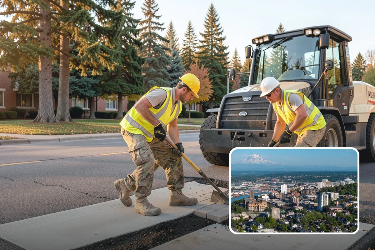 Recycling Station Installation in Tacoma, Pierce County, WA - Advances measurable diversion and sustainability goals