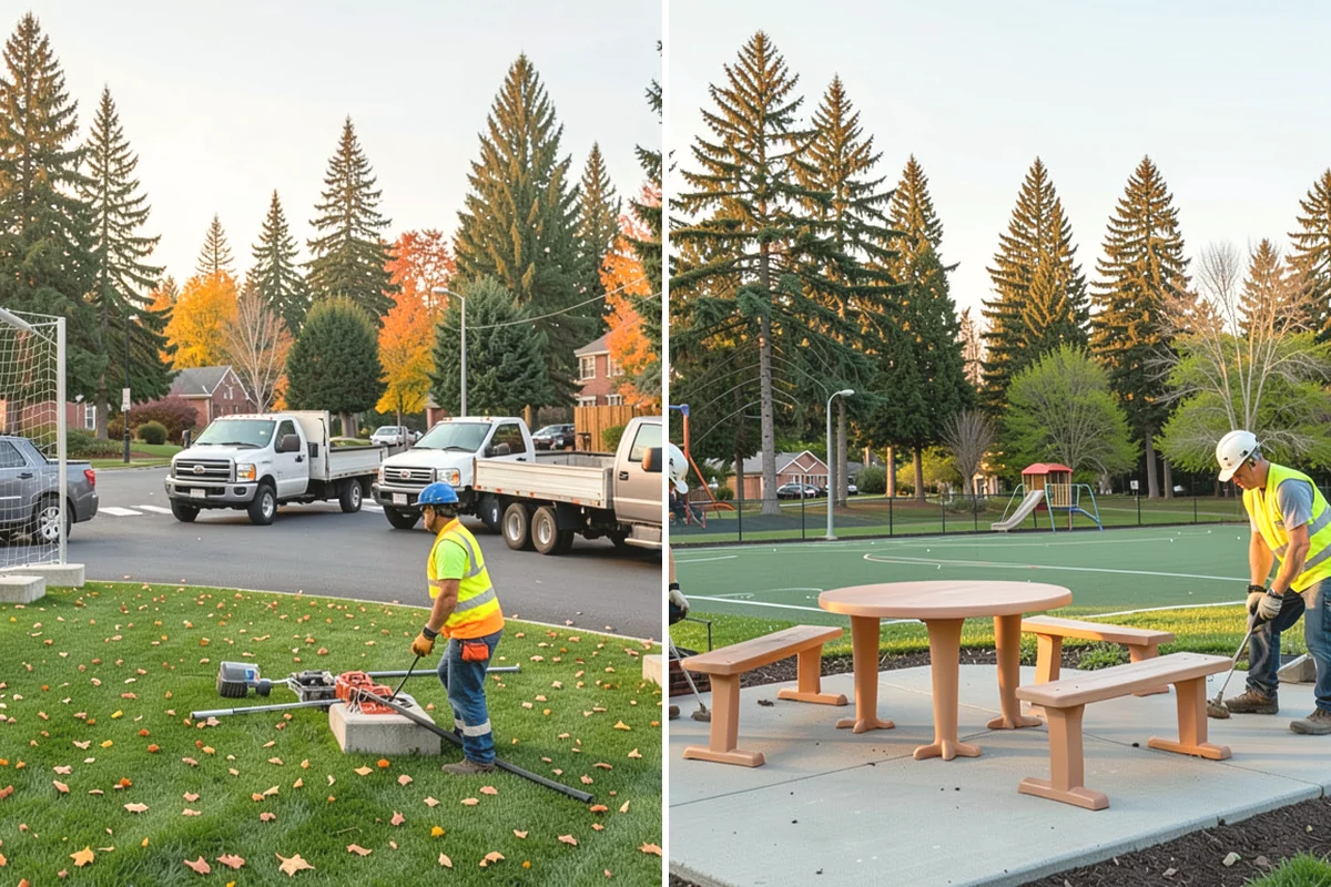 Recycling Station Installation in Tukwila, King County, WA - Confirm stream configuration with your hauler and staff