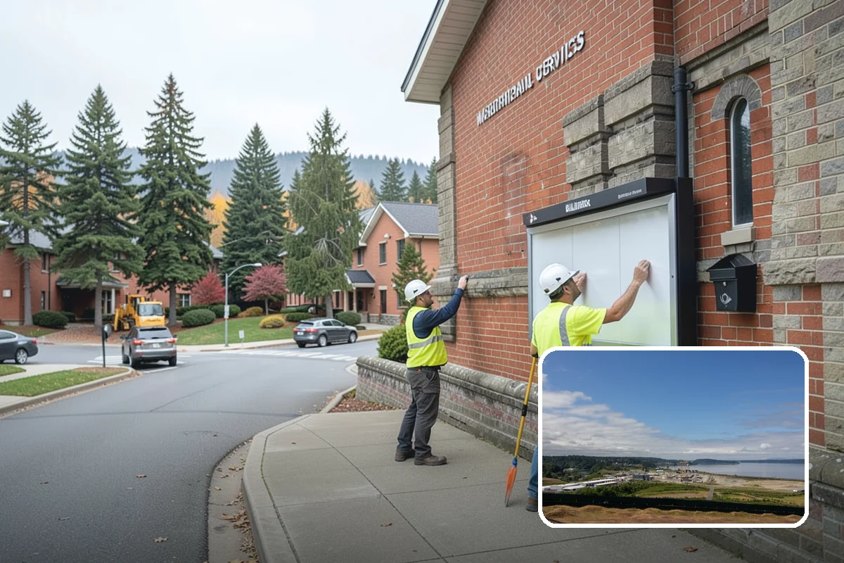 Recycling Station Installation in University Place, Pierce County, WA - Advances measurable diversion and sustainability goals