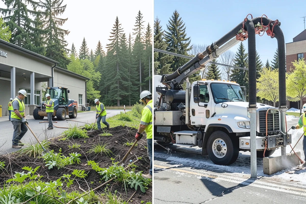Reflective Marker Installation in Auburn, King County, WA - Lay out marker locations and spacing