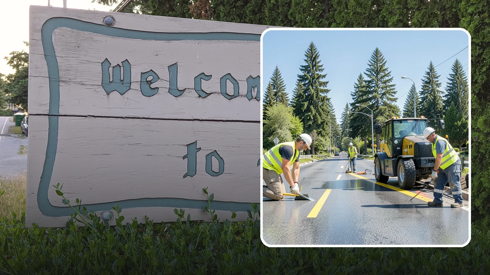 Reflective Marker Installation in Brier, Snohomish County, WA - Raised and reflective pavement markers boost lane delineation in low-light and wet conditions.