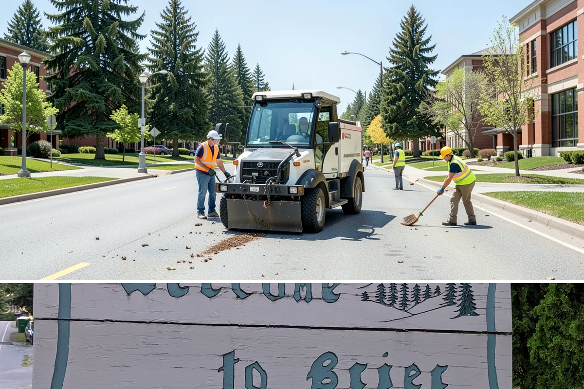 Reflective Marker Installation in Brier, Snohomish County, WA - Dry summer conditions are needed for reliable adhesive bonding before the wet season arrives.