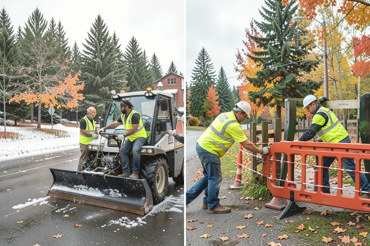 Reflective Marker Installation in Carbonado, Pierce County, WA - Lay out marker locations and spacing