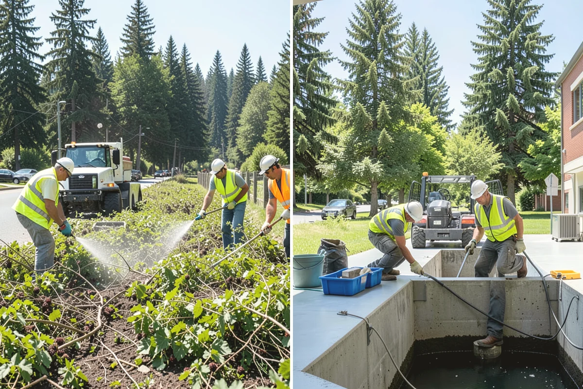 Reflective Marker Installation in Duvall, King County, WA - Lay out marker locations and spacing