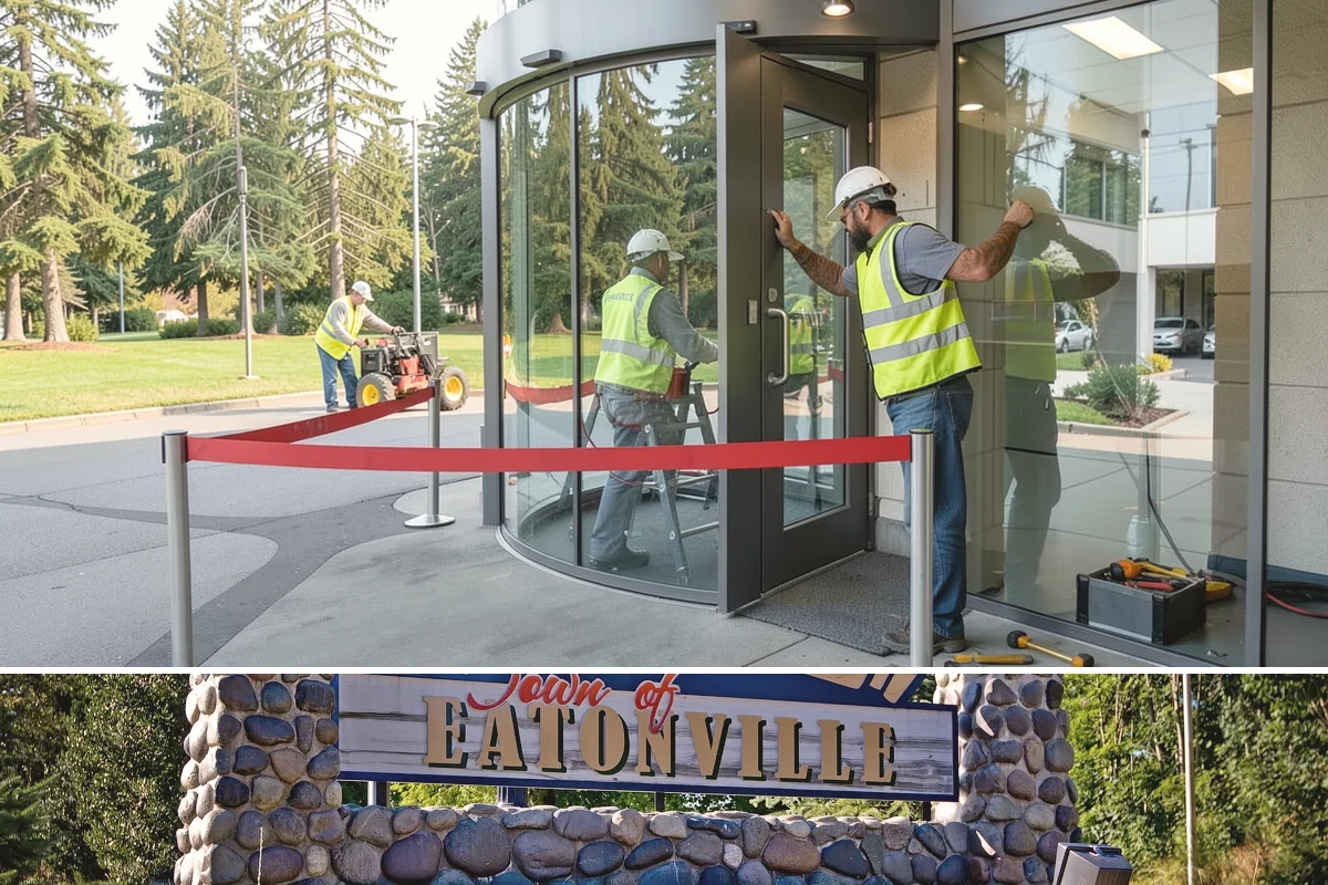 Reflective Marker Installation in Eatonville, Pierce County, WA - Dry summer conditions are needed for reliable adhesive bonding before the wet season arrives.