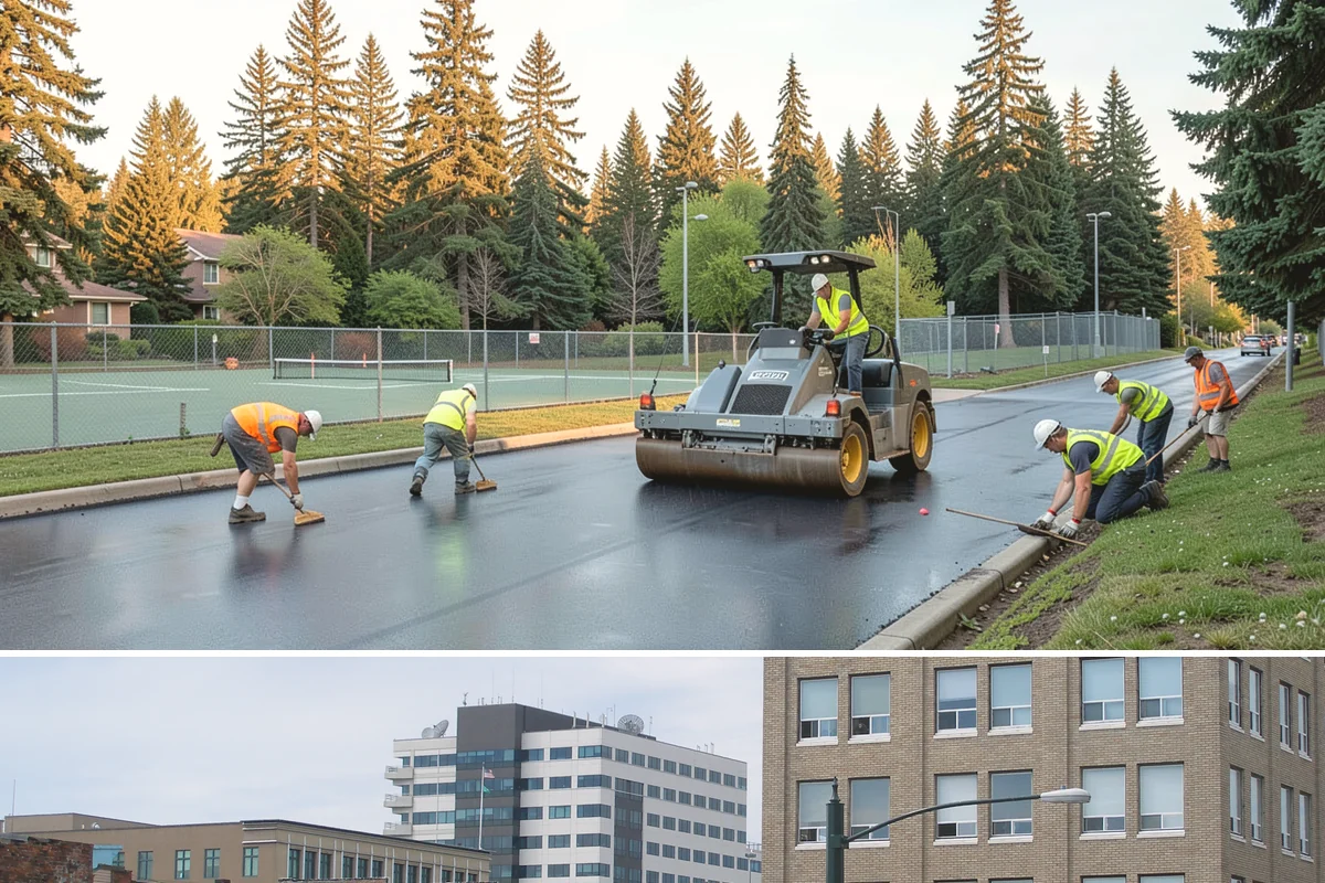 Reflective Marker Installation in Everett, Snohomish County, WA - Dry summer conditions are needed for reliable adhesive bonding before the wet season arrives.