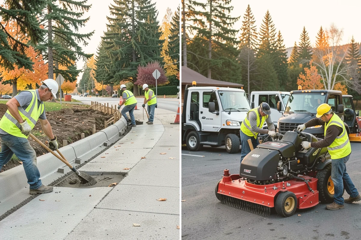 Reflective Marker Installation in Fife, Pierce County, WA - Lay out marker locations and spacing