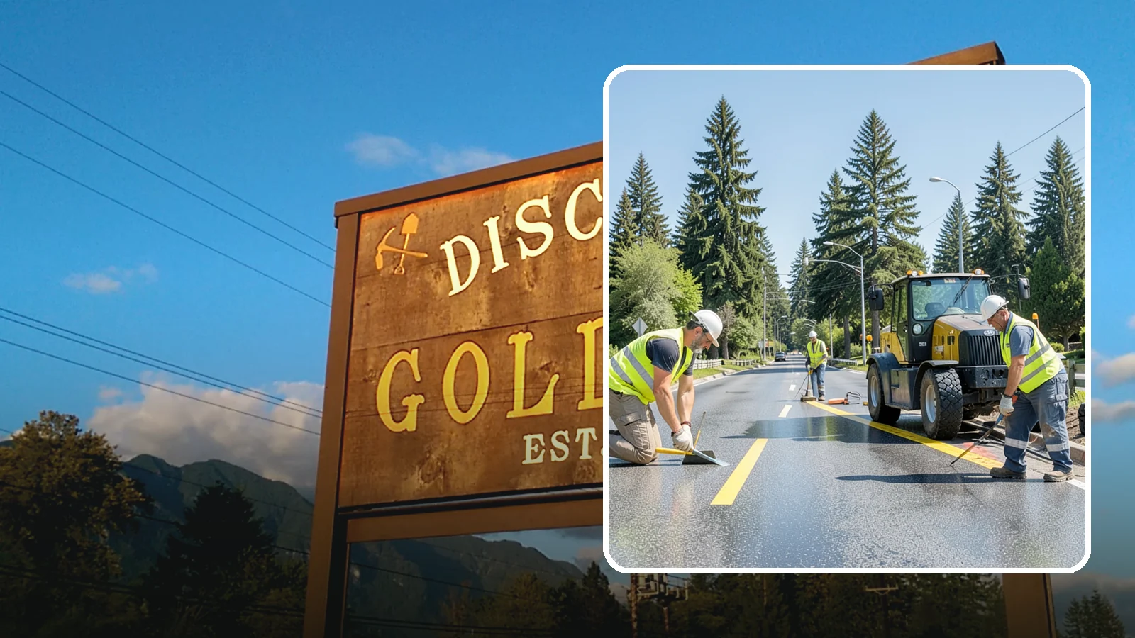 Reflective Marker Installation in Gold Bar, Snohomish County, WA - Raised and reflective pavement markers boost lane delineation in low-light and wet conditions.