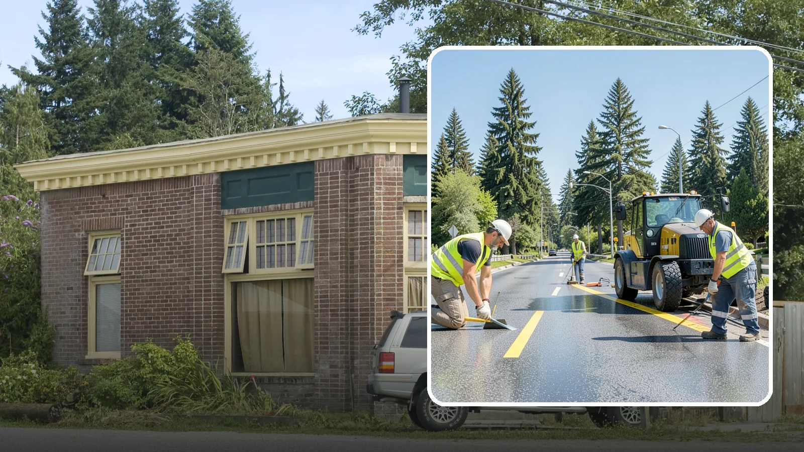 Reflective Marker Installation in Hamilton, Skagit County, WA - Raised and reflective pavement markers boost lane delineation in low-light and wet conditions.