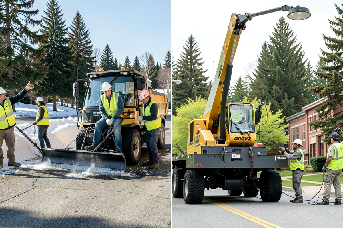 Reflective Marker Installation in Hunts Point, King County, WA - Lay out marker locations and spacing