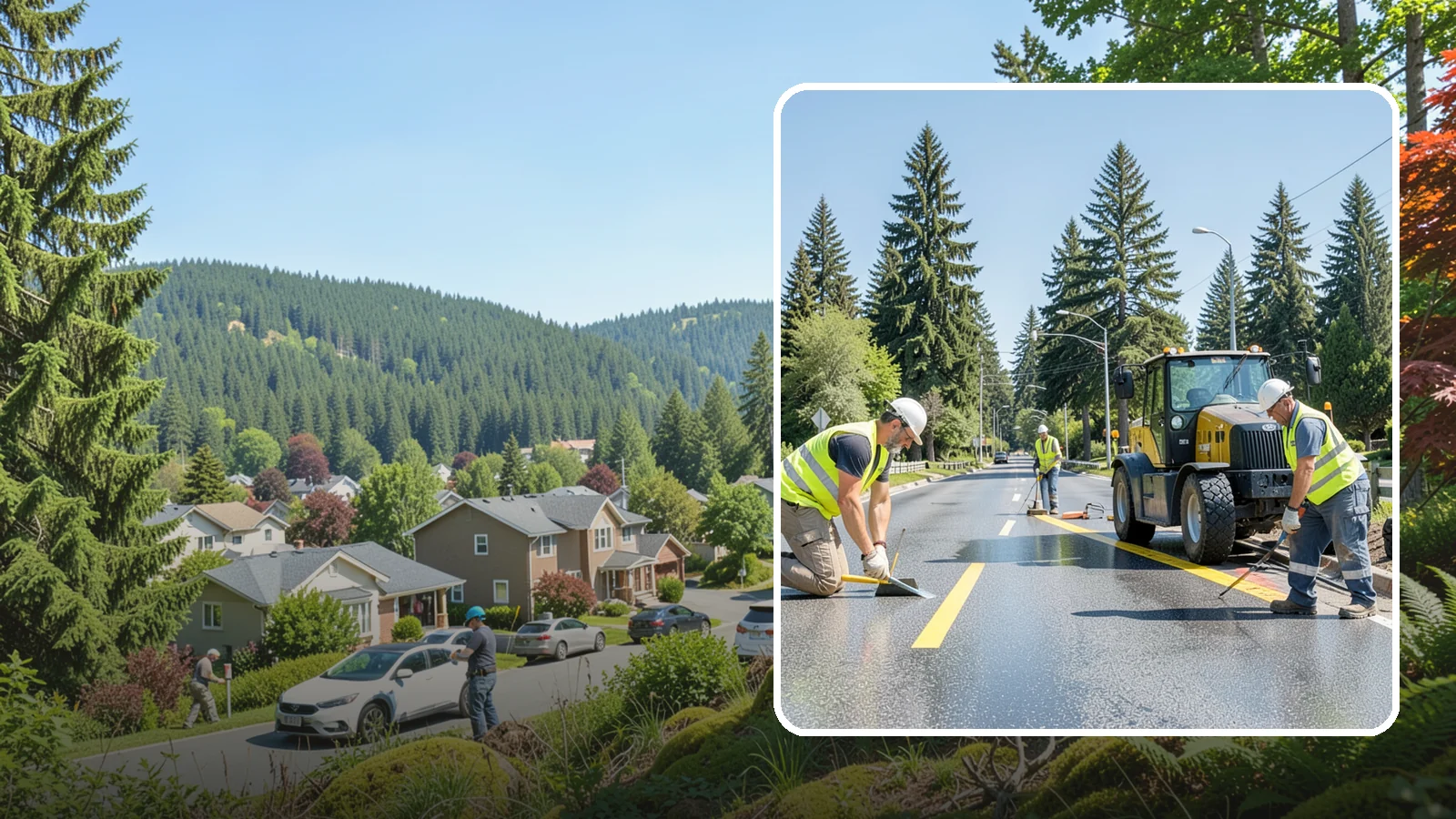 Reflective Marker Installation in Index, Snohomish County, WA - Raised and reflective pavement markers boost lane delineation in low-light and wet conditions.