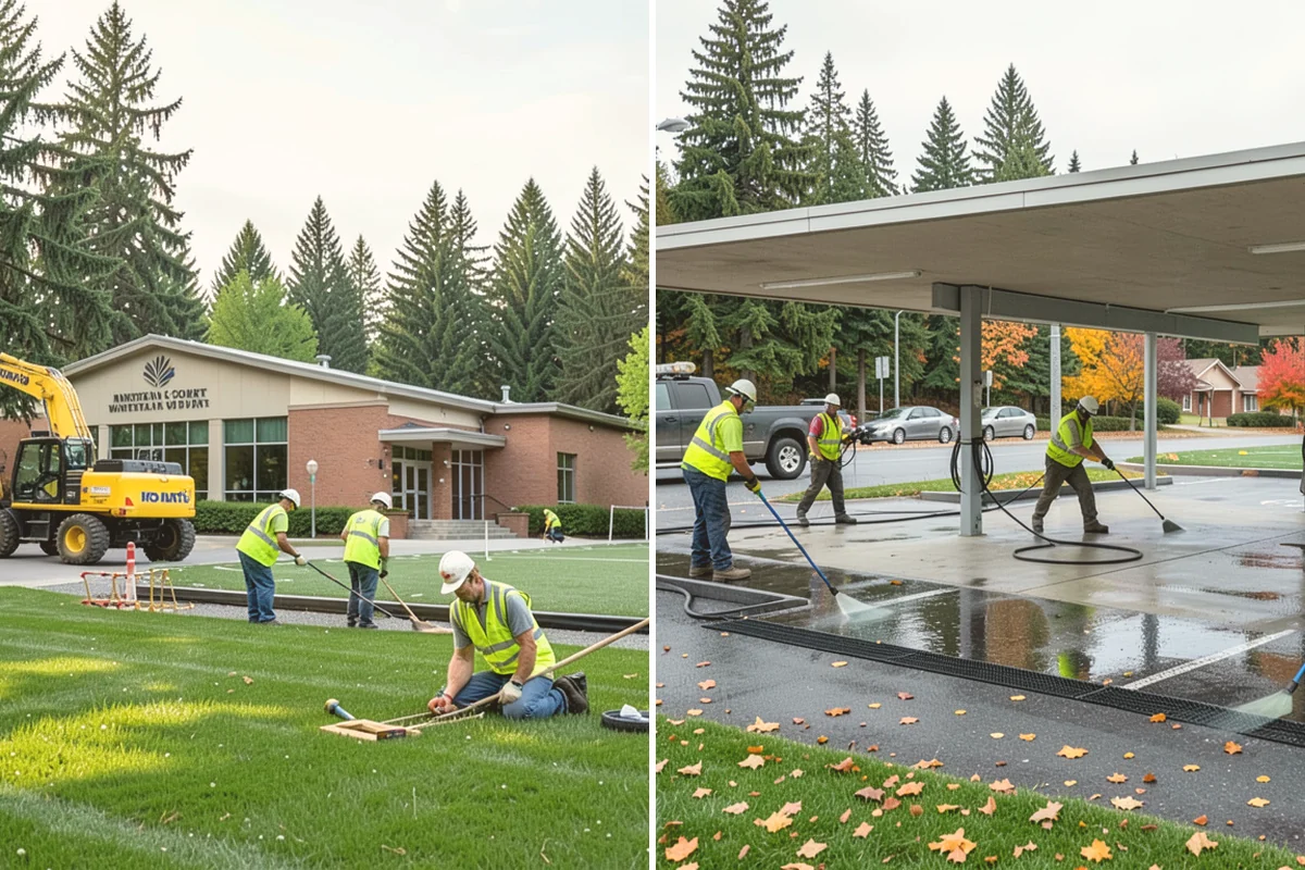 Reflective Marker Installation in Kirkland, King County, WA - Lay out marker locations and spacing