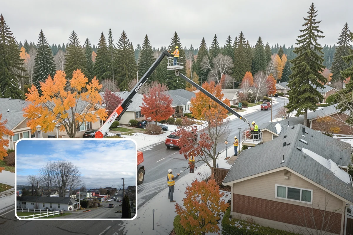Reflective Marker Installation in Langley, Island County, WA - Improved wet-night lane delineation