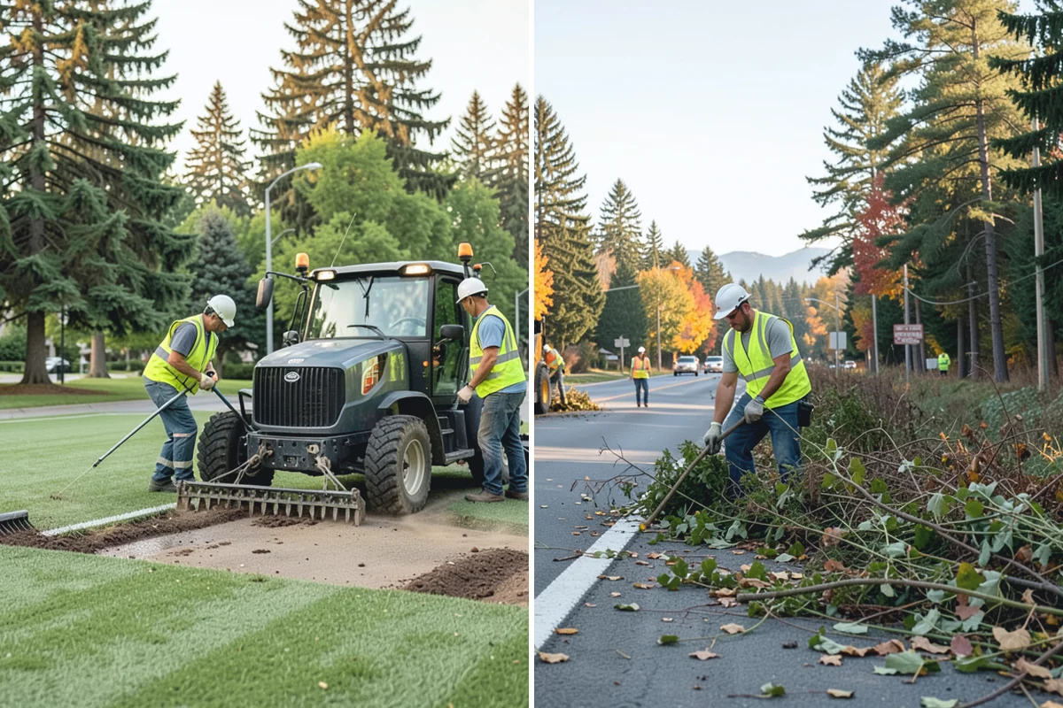 Reflective Marker Installation in Marysville, Snohomish County, WA - Lay out marker locations and spacing