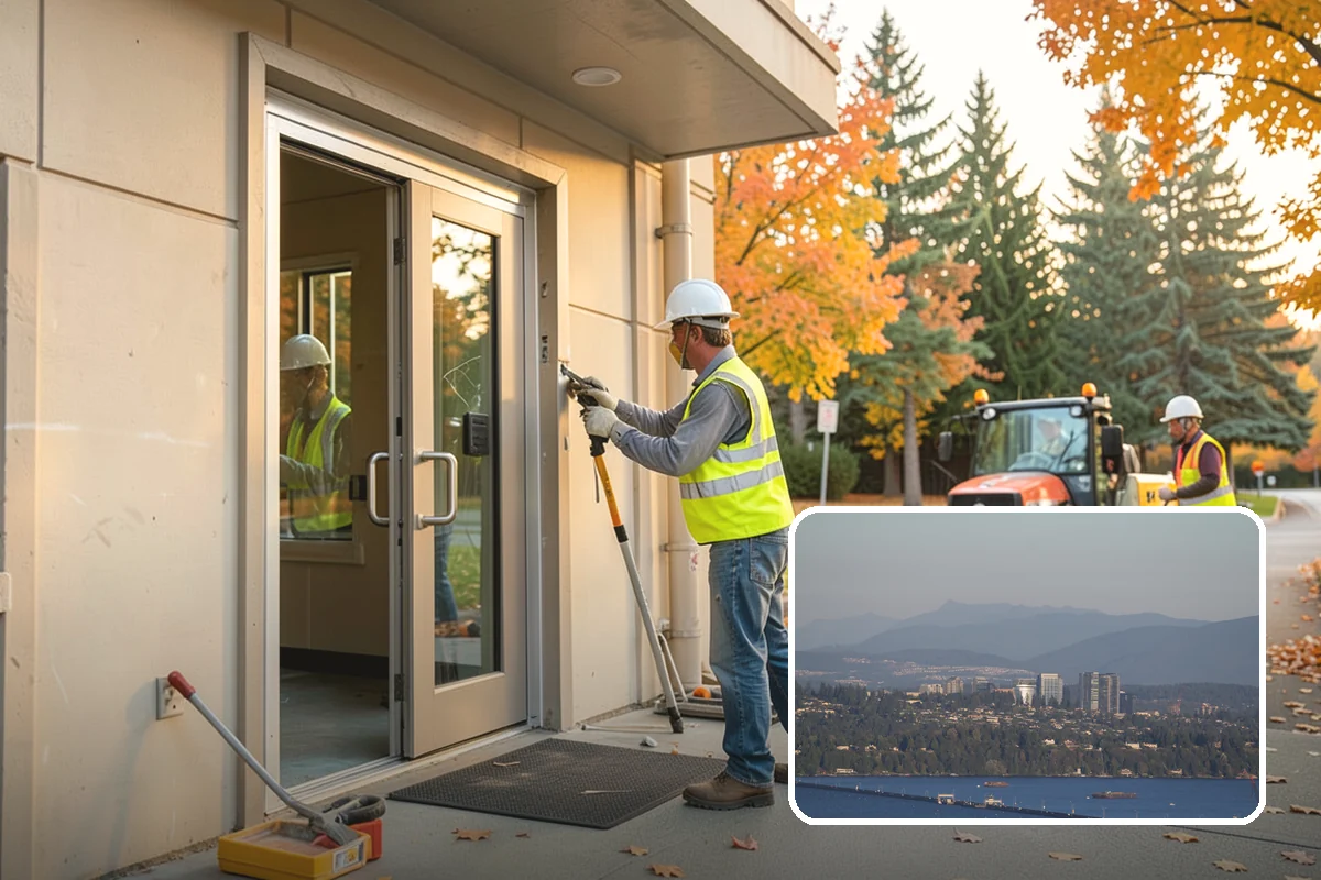 Reflective Marker Installation in Medina, King County, WA - Improved wet-night lane delineation