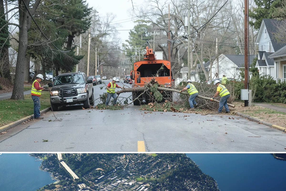 Reflective Marker Installation in Mercer Island, King County, WA - Dry summer conditions are needed for reliable adhesive bonding before the wet season arrives.
