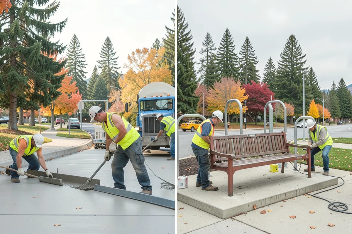 Reflective Marker Installation in North Bend, King County, WA - Lay out marker locations and spacing