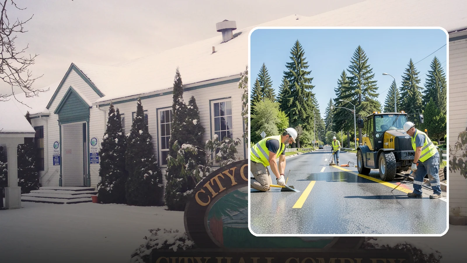 Reflective Marker Installation in Pacific, King County, WA - Raised and reflective pavement markers boost lane delineation in low-light and wet conditions.