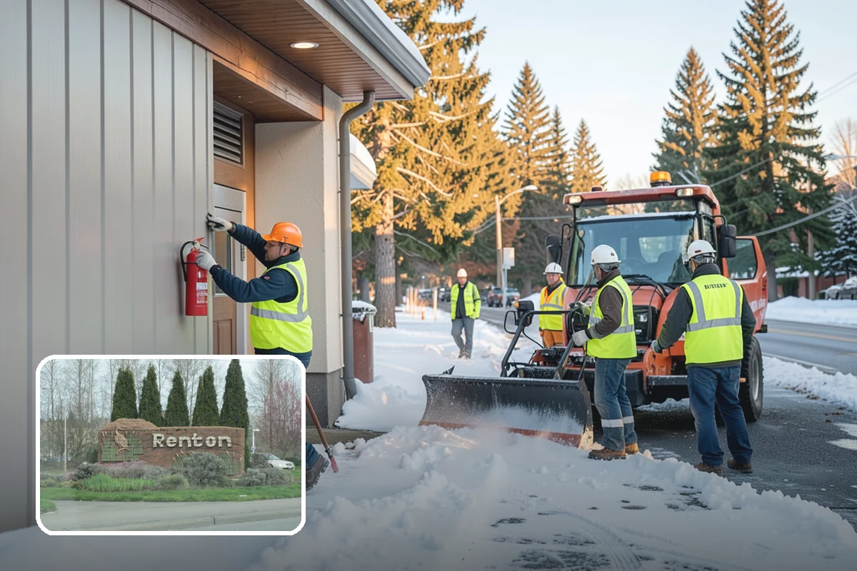 Reflective Marker Installation in Renton, King County, WA - Improved wet-night lane delineation