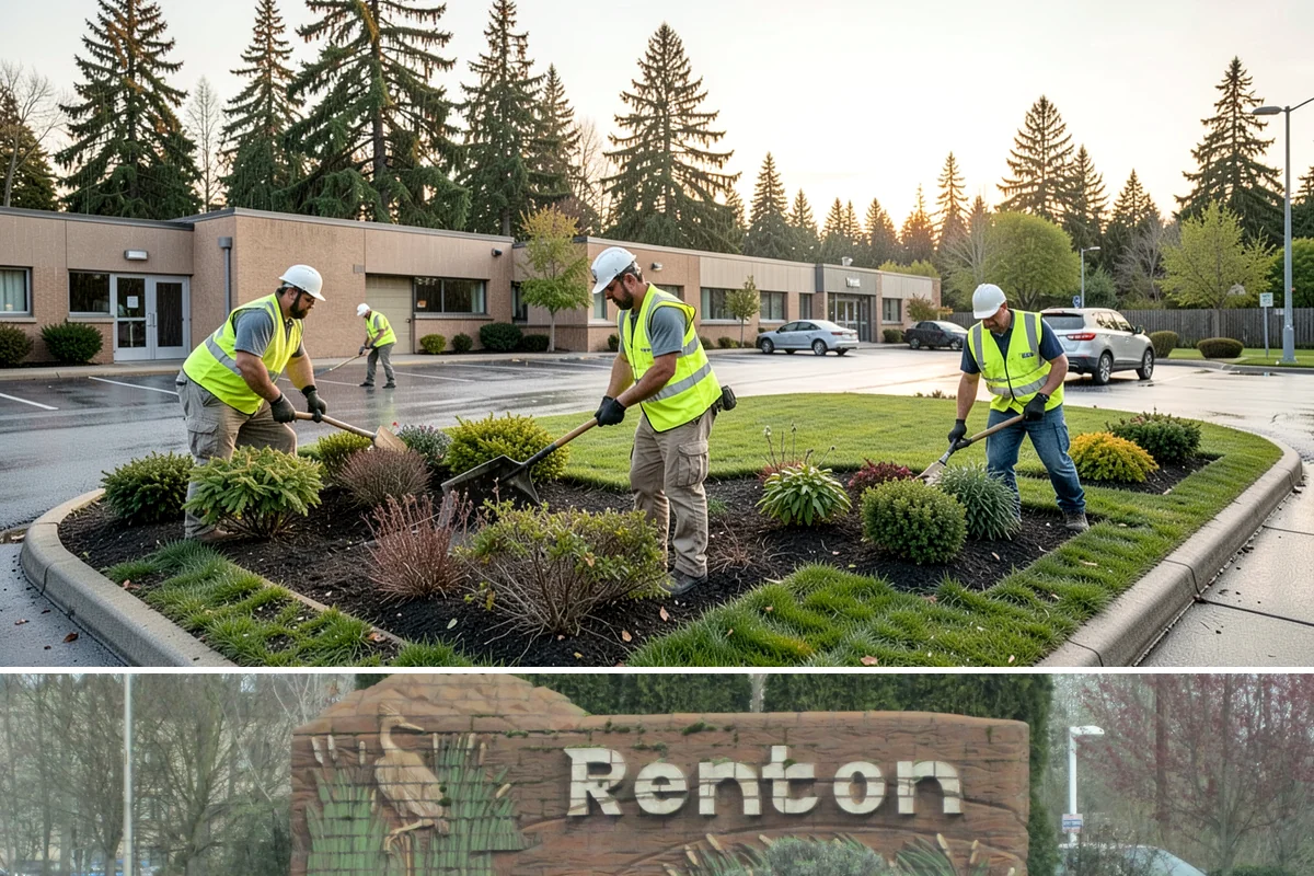 Reflective Marker Installation in Renton, King County, WA - Dry summer conditions are needed for reliable adhesive bonding before the wet season arrives.