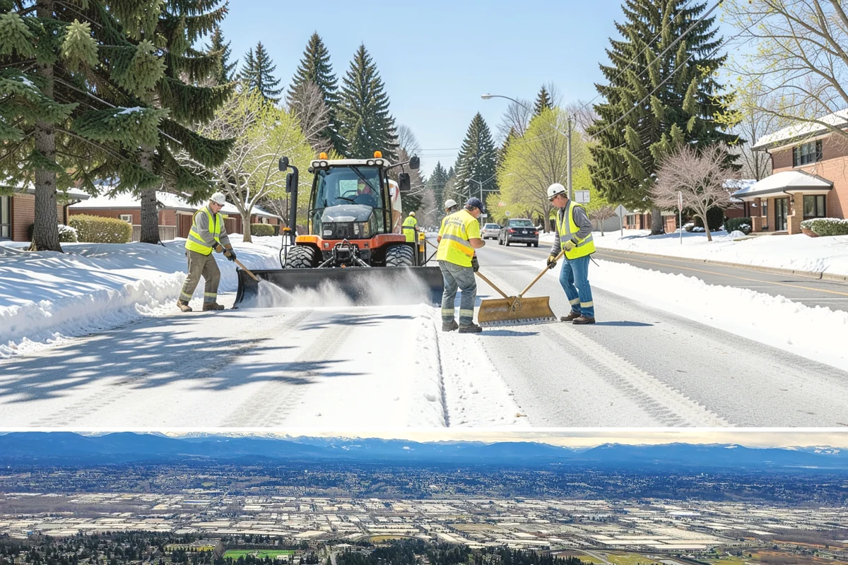 Reflective Marker Installation in SeaTac, King County, WA - Dry summer conditions are needed for reliable adhesive bonding before the wet season arrives.