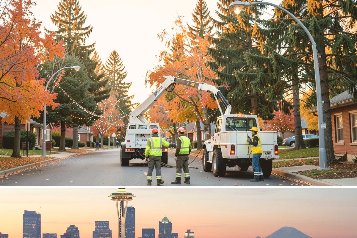 Reflective Marker Installation in Seattle, King County, WA - Dry summer conditions are needed for reliable adhesive bonding before the wet season arrives.